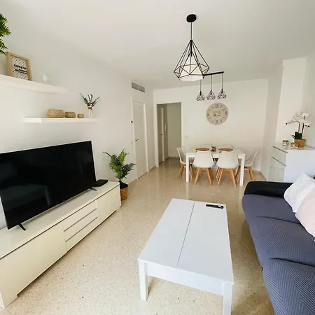 Sol Y Playa, Acogedor Piso Familiar En Con 3 Lägenhet *